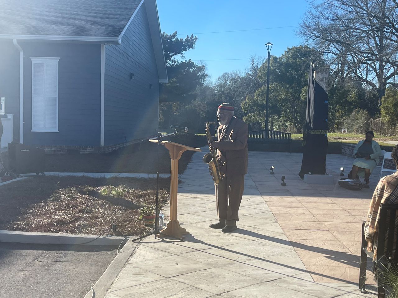 Scultpure unveiled at Africatown Heritage House as date set for opening