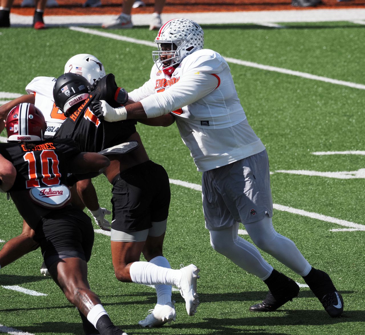 Reese's Senior Bowl National team practice 