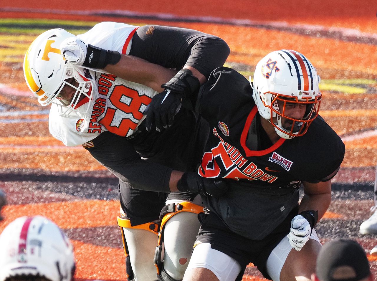 Reese's Senior Bowl American team practice 