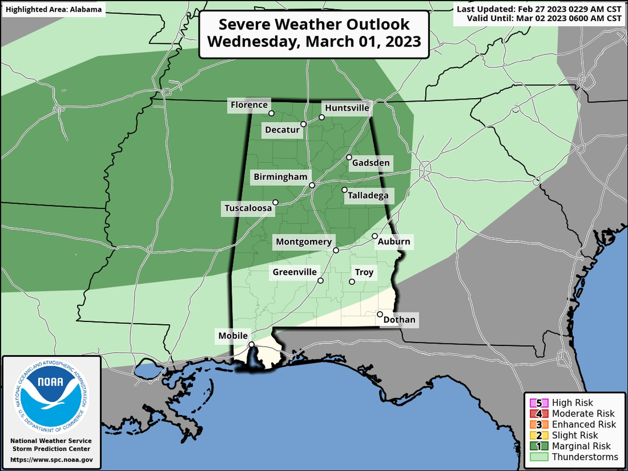 Wednesday severe weather outlook