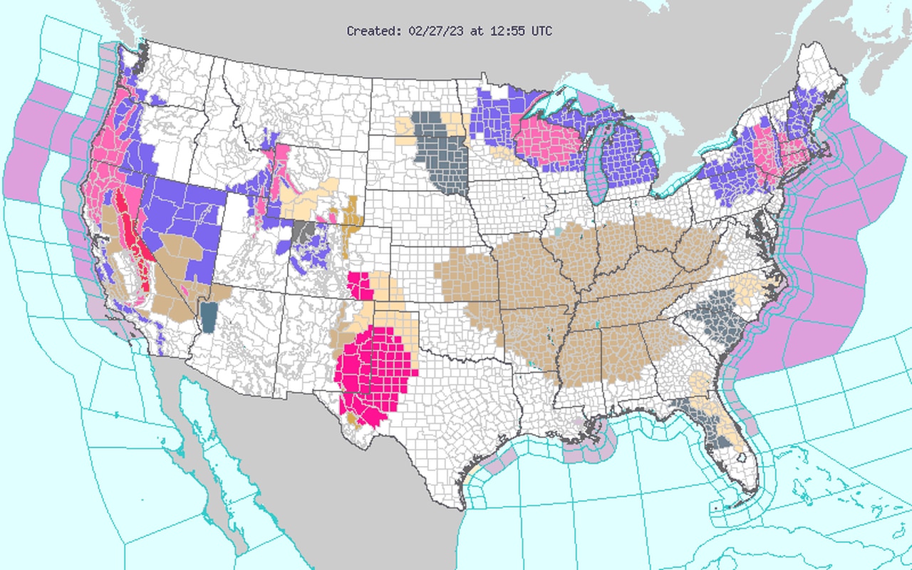 Severe weather possible Wednesday, Thursday and Friday