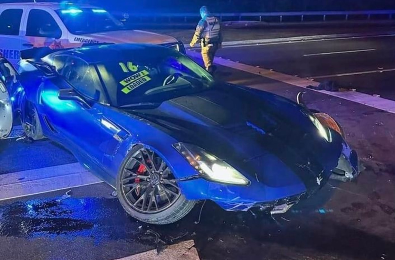 15-year-old allegedly steals Corvette, crashes car