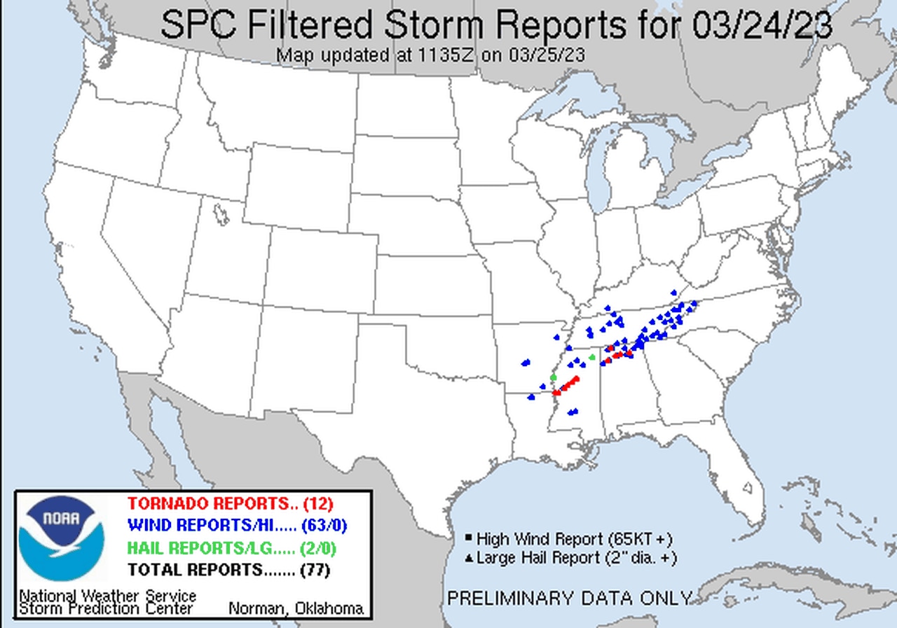 A few storms possible Saturday; more on Sunday