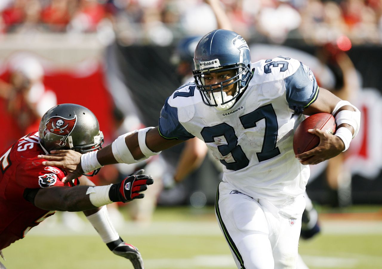 Seattle Seahawks running back Shaun Alexander