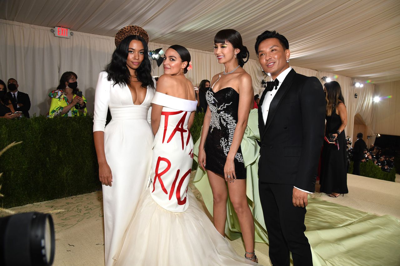 Alexandria Ocasio-Cortez’s ‘Tax the Rich’ Met Gala dress may have violated law