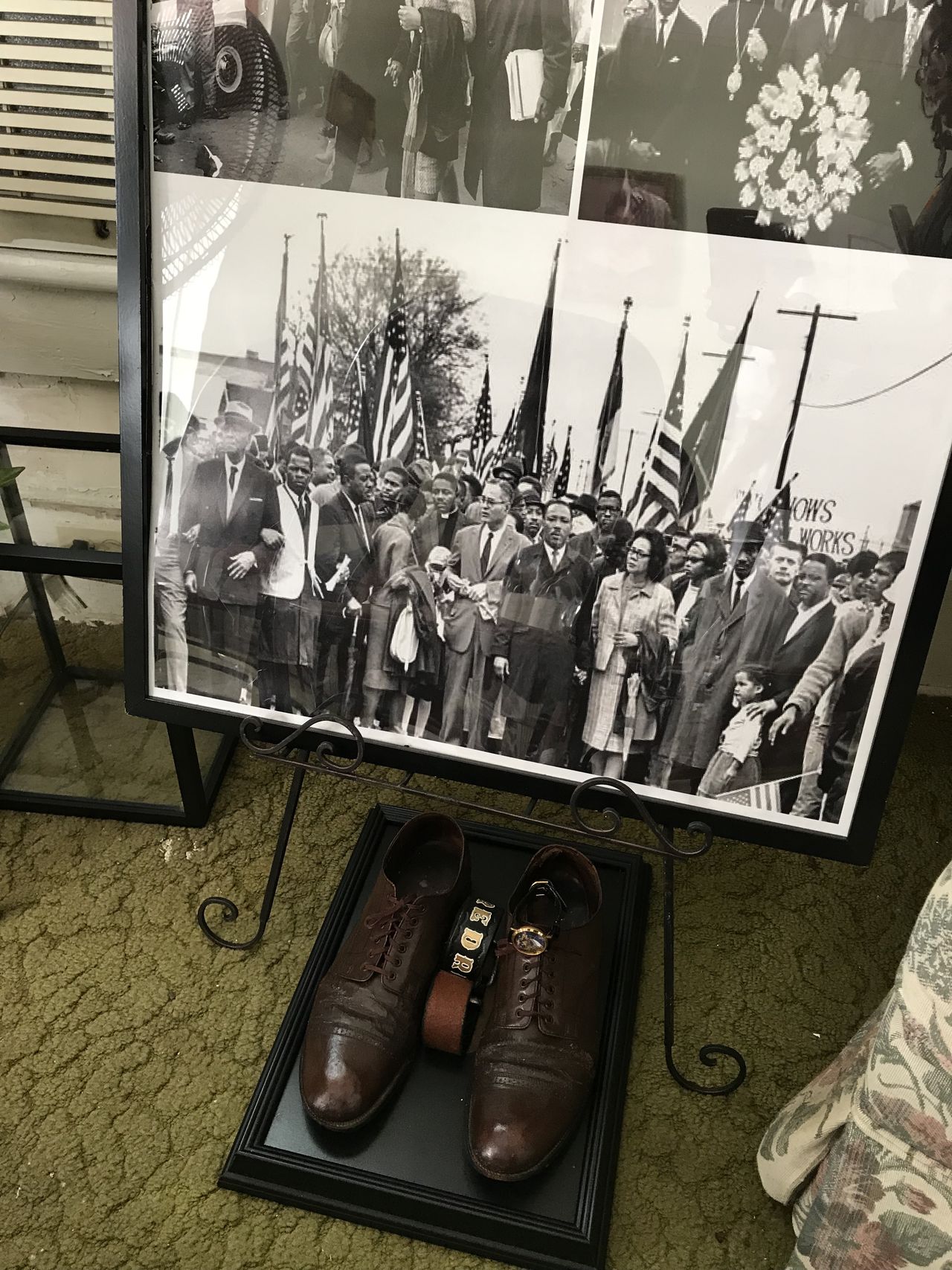 Photos and artifacts in the F.D. Reese family home