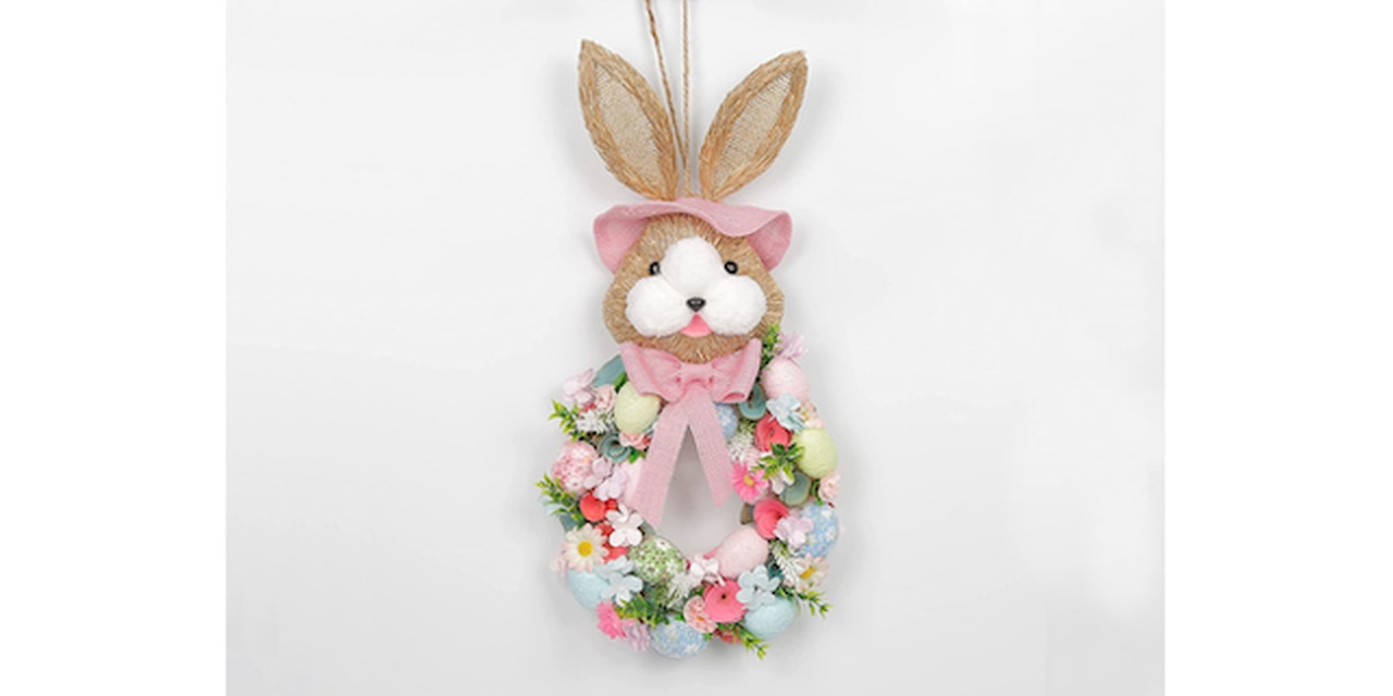 Easter Bunny Shaped Wreath