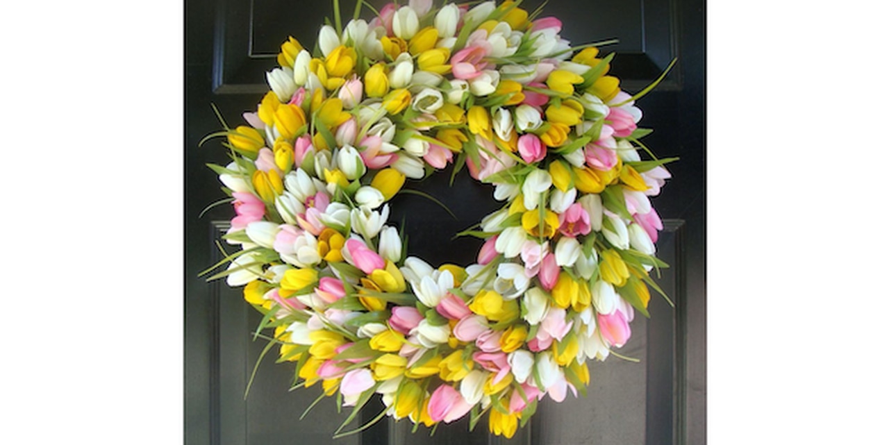 Original Custom Tulip Wreath