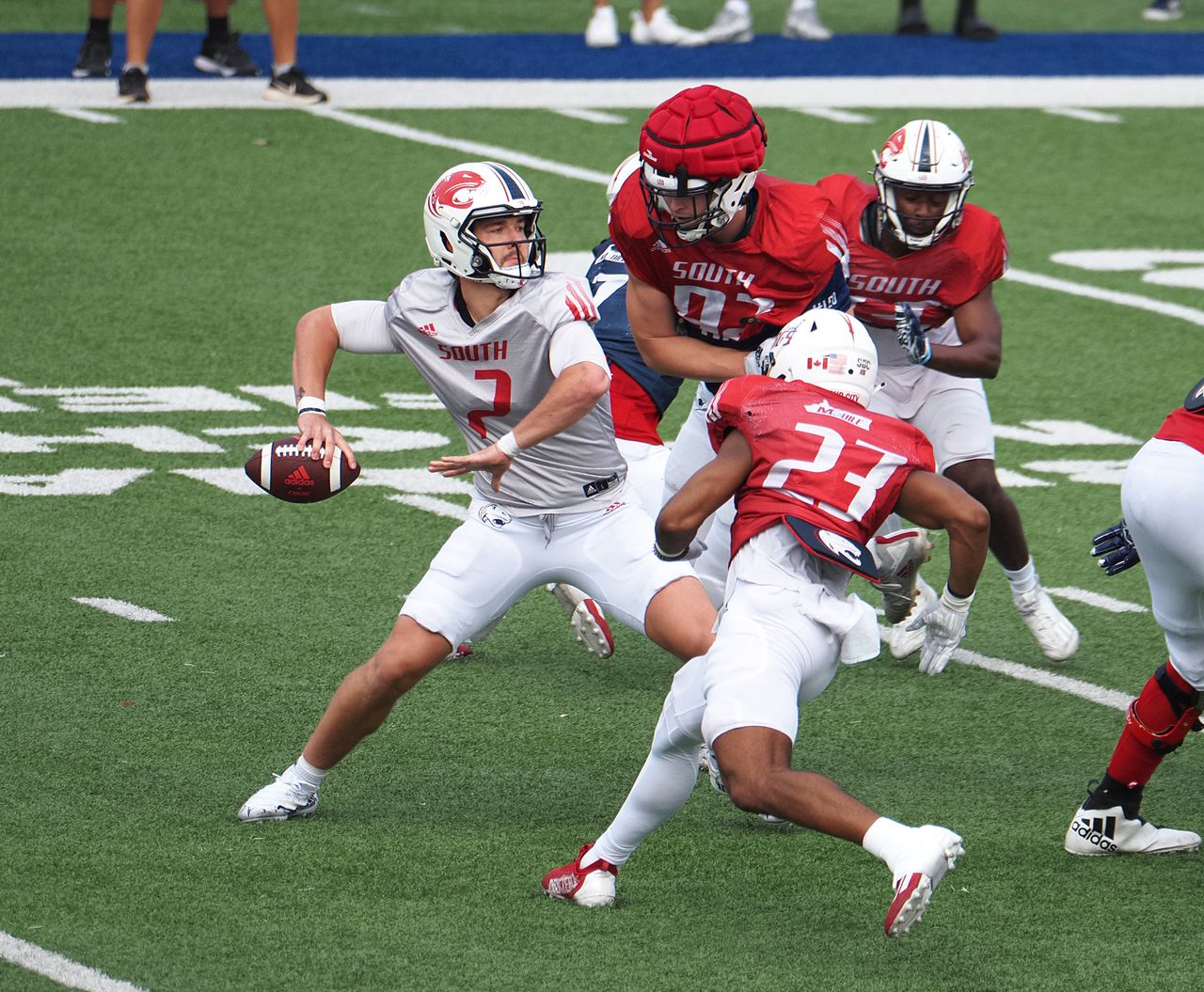 Both sides have their moments in South Alabama’s first spring scrimmage