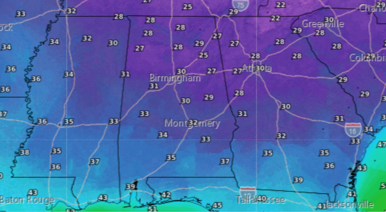 Cold is coming: Freeze watch issued for part of Alabama