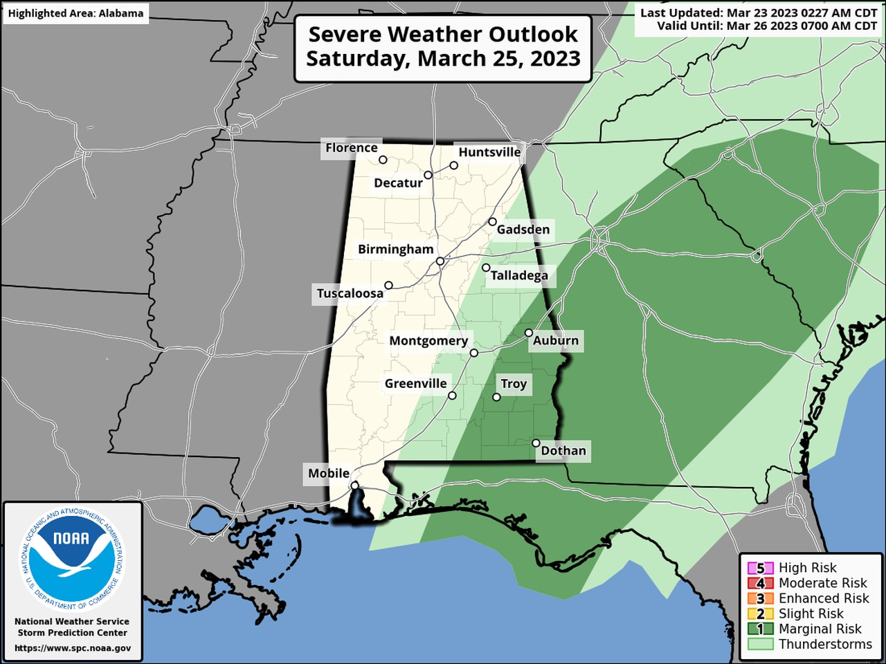 Saturday severe weather outlook