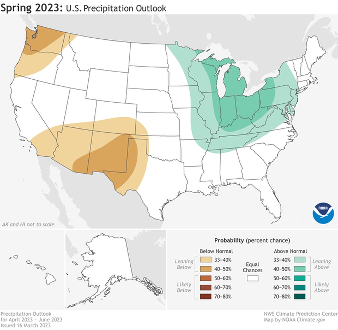 Spring precipitation outlook