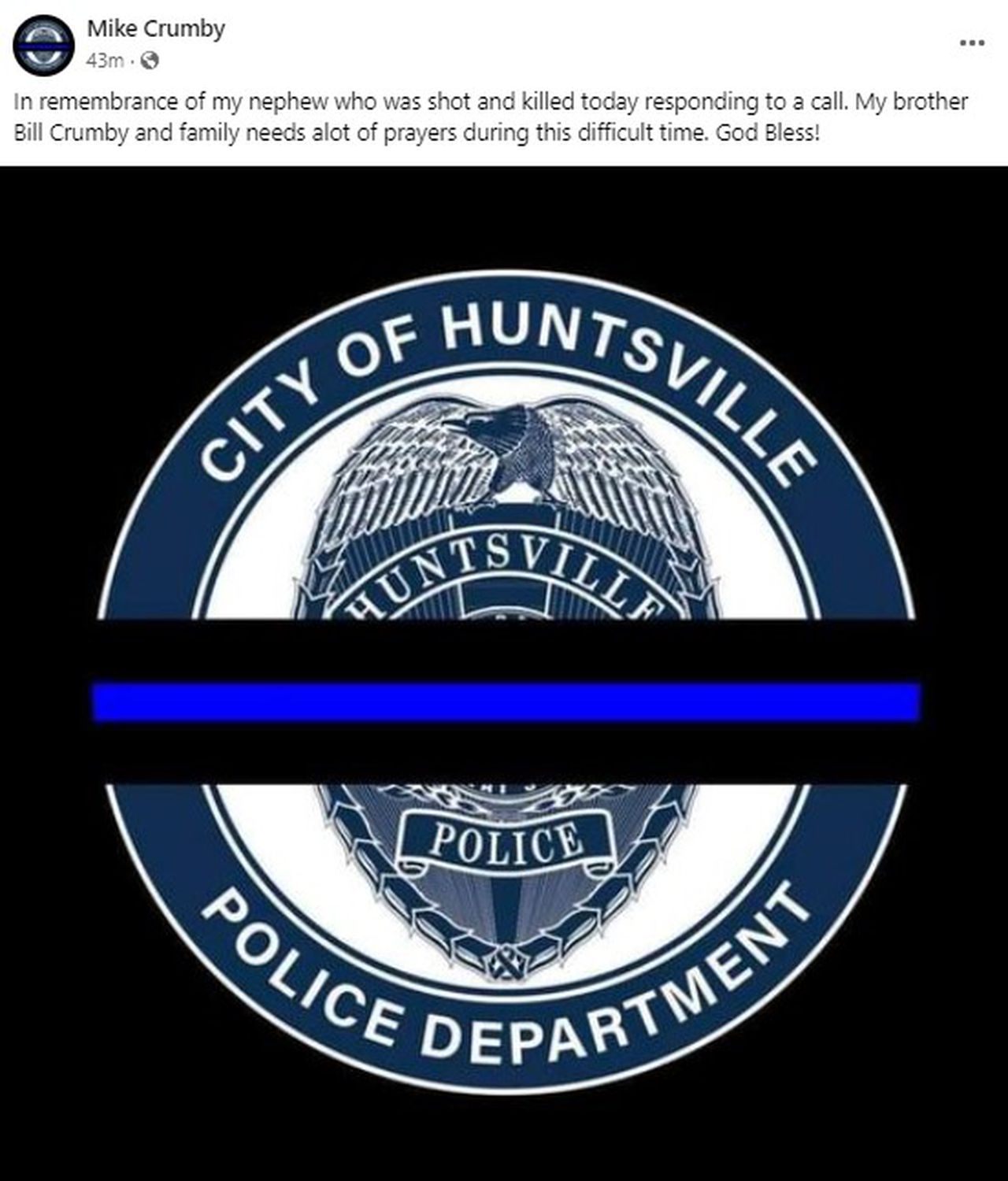 Huntsville police officer dies after being shot in the line of duty