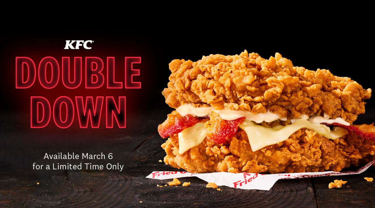 KFC’s Double Down breadless sandwich coming back after nearly 10 years