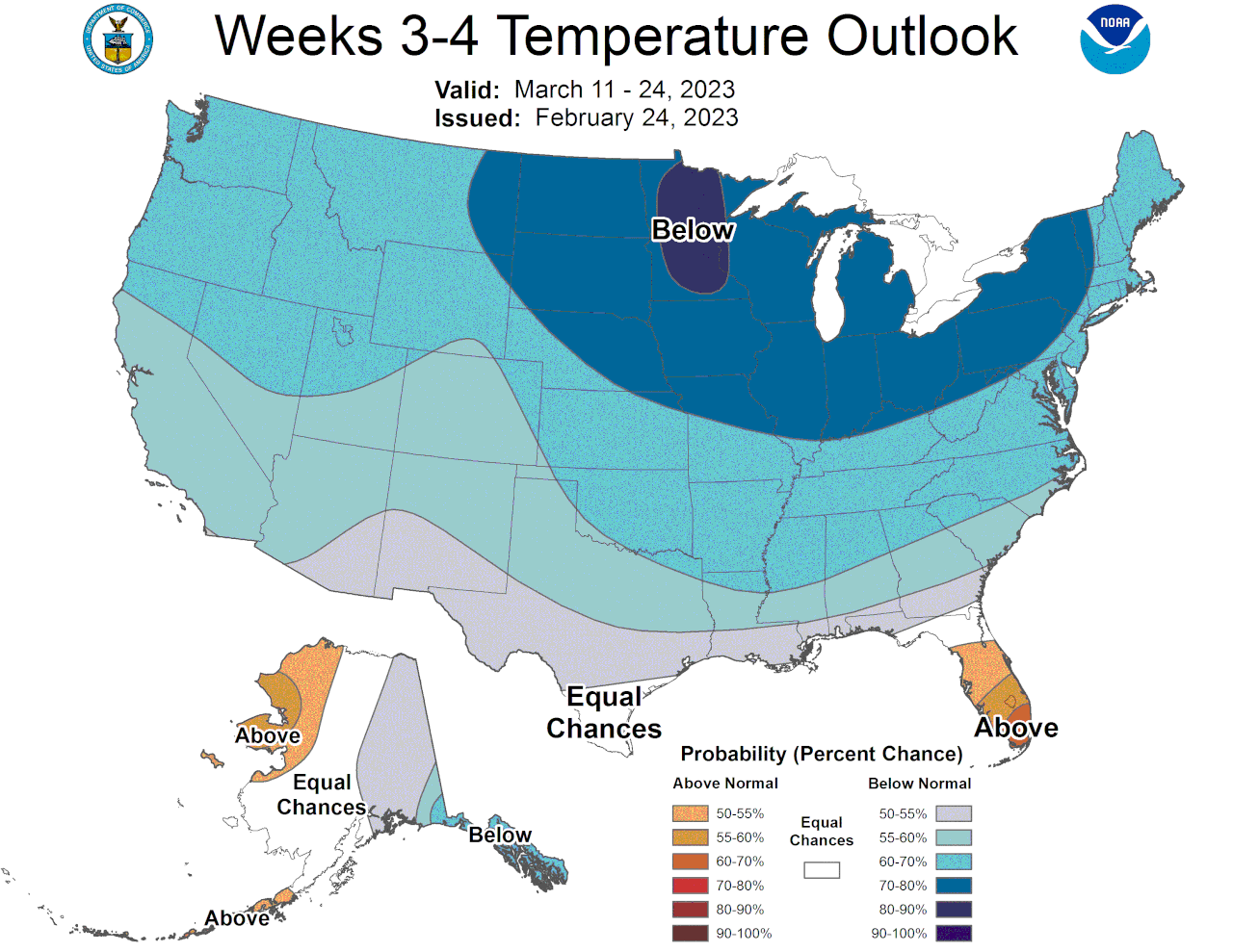 Week 3-4 temperature outlook