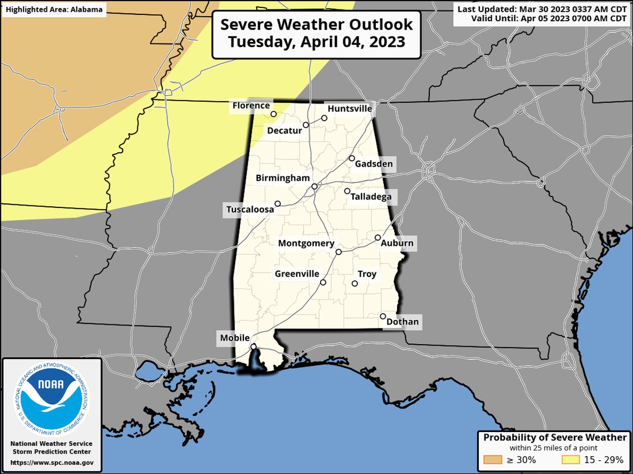 Tuesday severe weather outlook