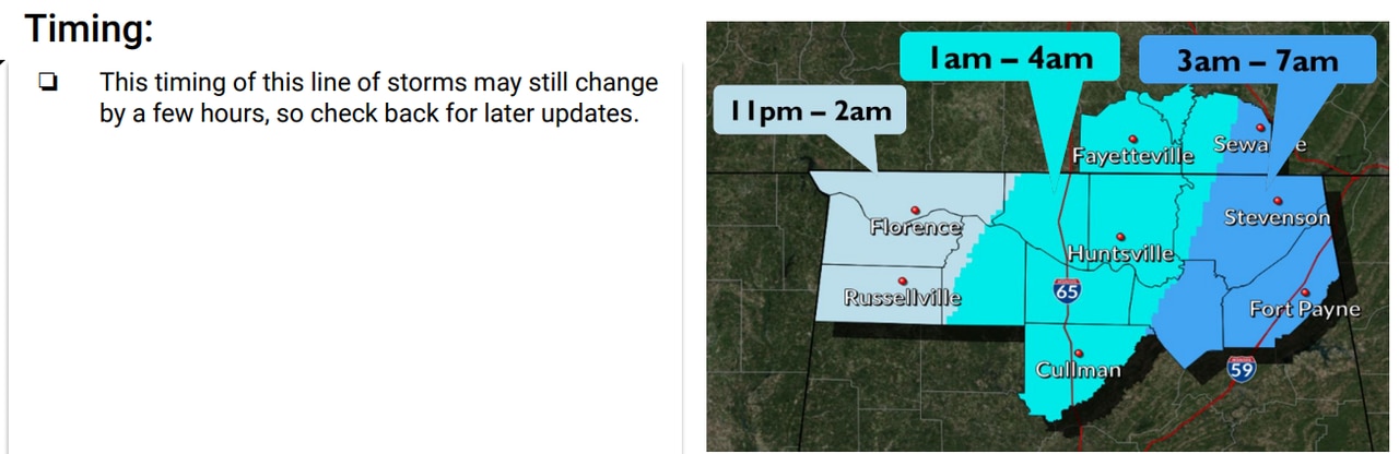 Severe storms possible in Alabama starting Friday night