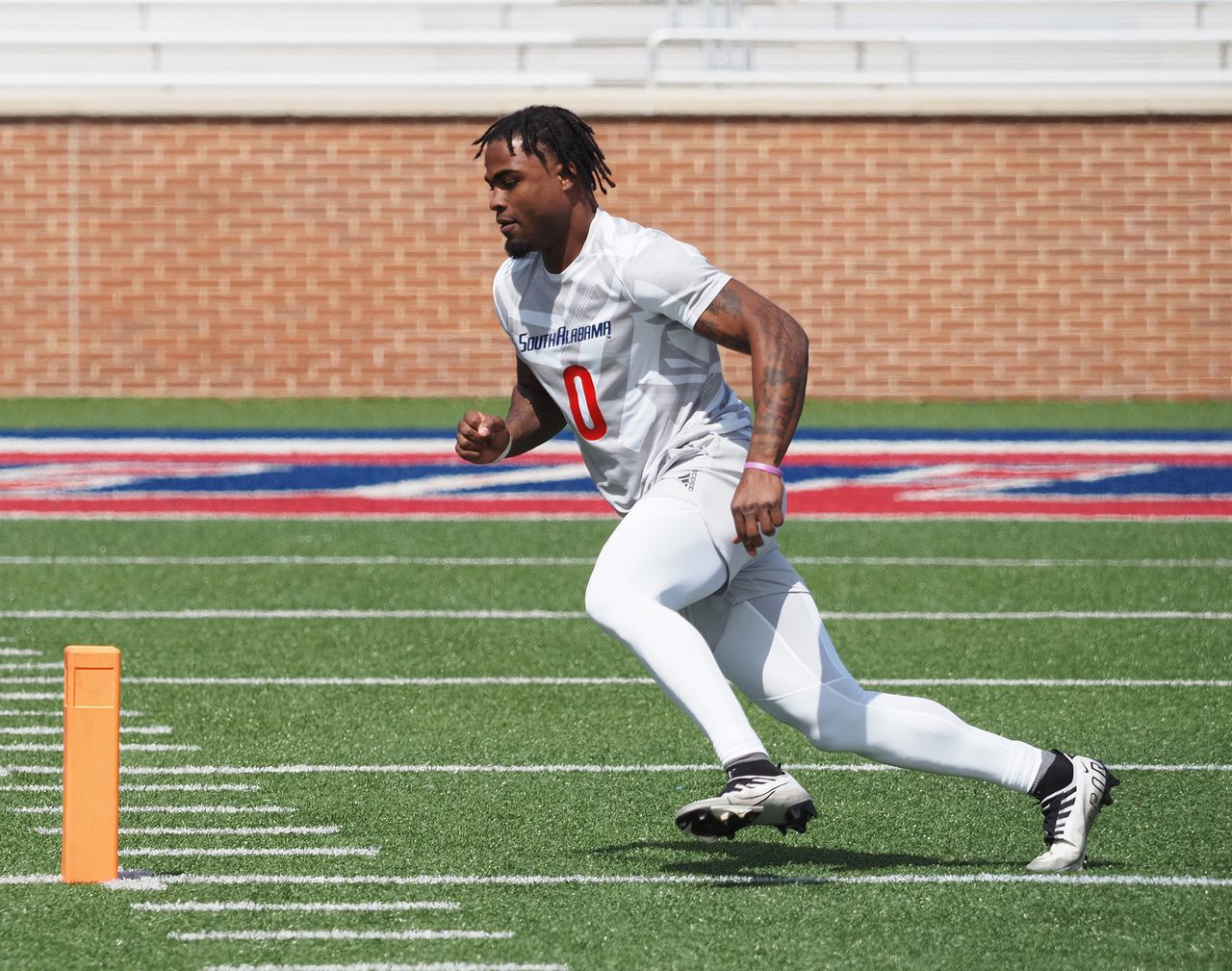 South Alabama draft hopefuls show stuff at Pro Day