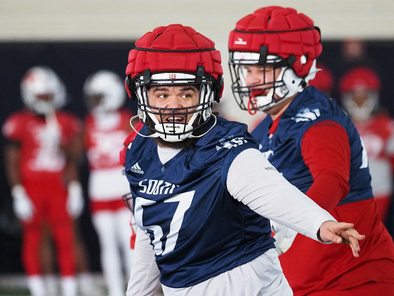 South Alabama’s Reggie Smith slides over to fill hole at center this spring