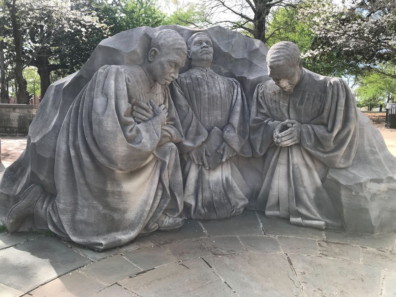 The Kneeling Ministers Sculpture in Kelly Ingram Park