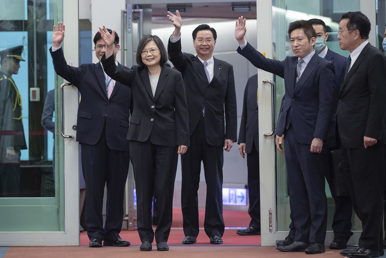 Taiwan’s president, in US, stresses security for her island