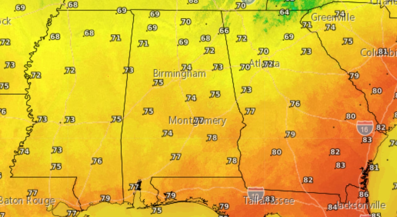 Saturday highs