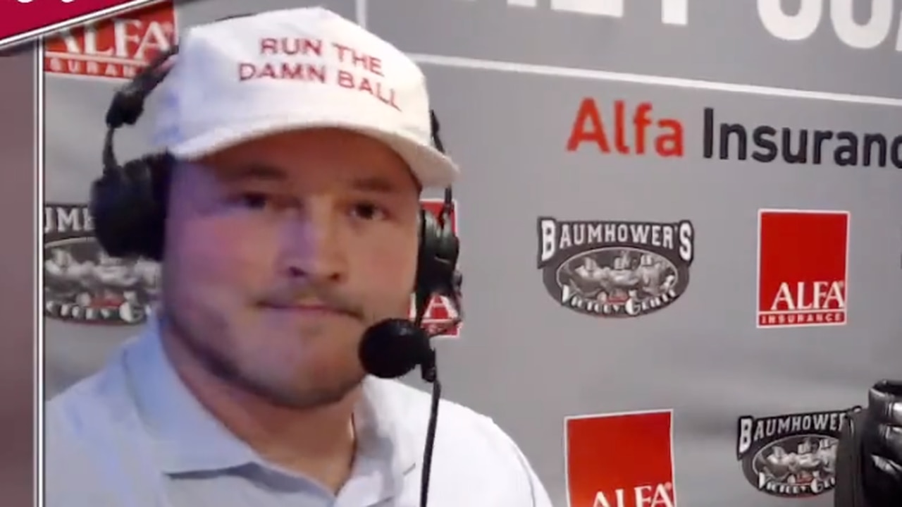 Alabama lineman’s 'Run the Damn Ball' hat is more than a fashion statement