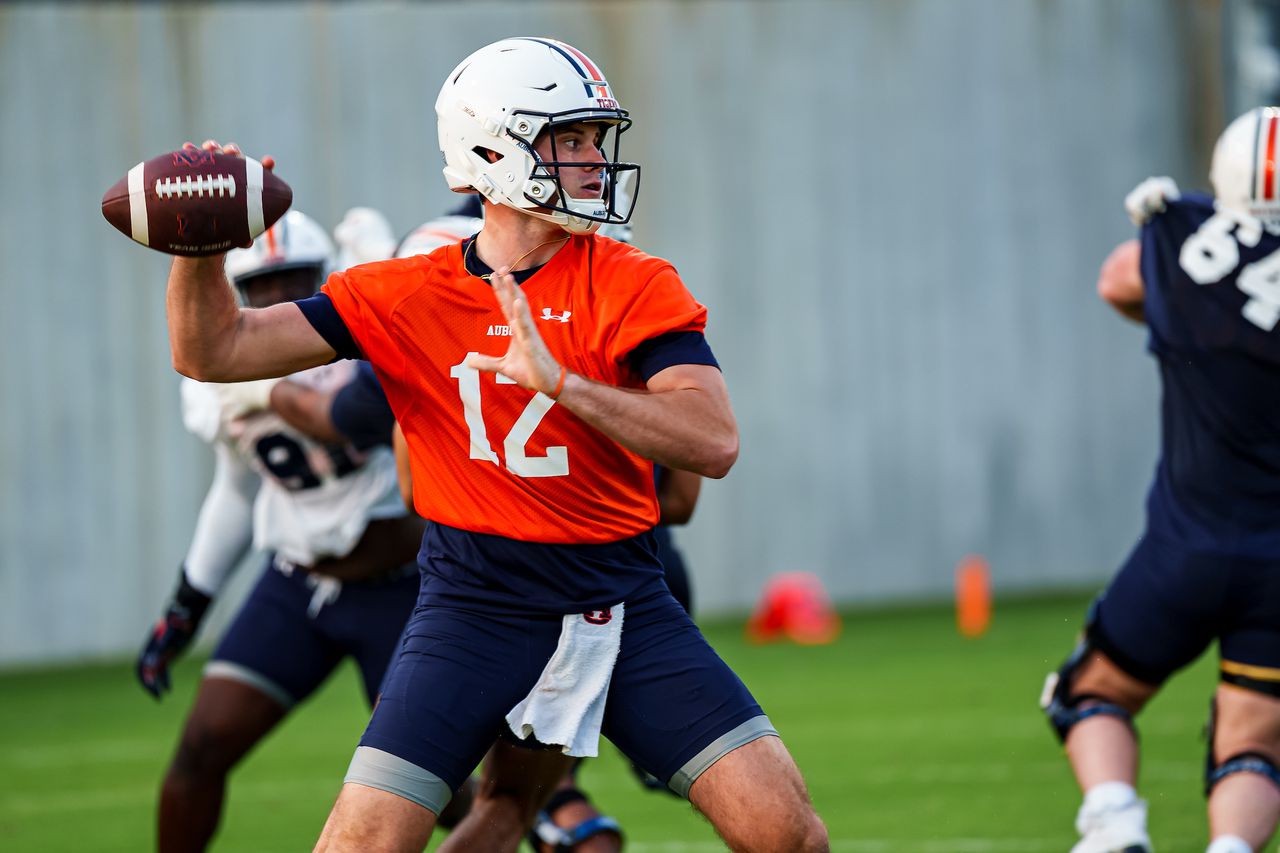 Auburn QB Holden Geriner in 'much better place,’ more confident than last year