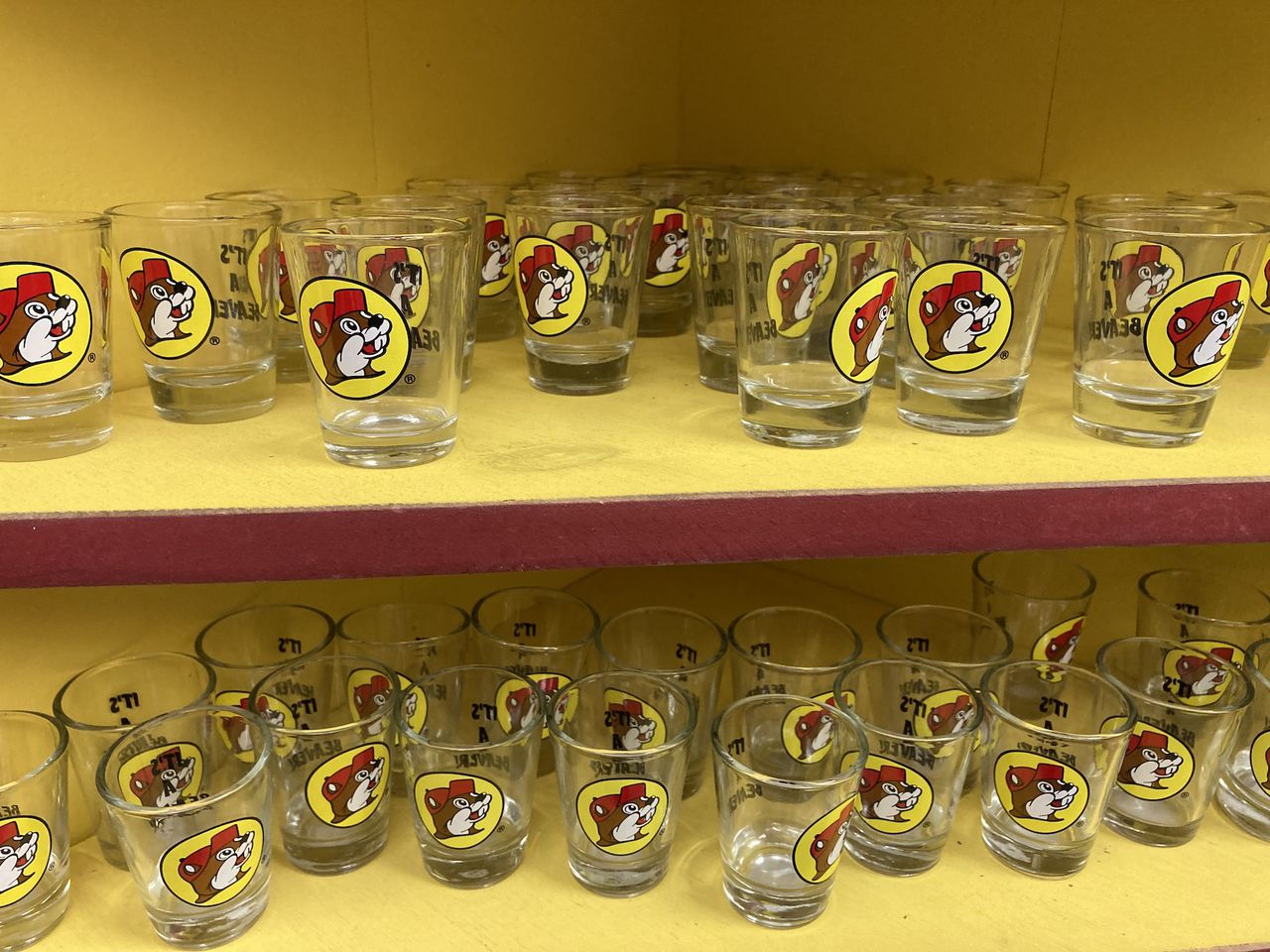 Buc-ee's shot glasses