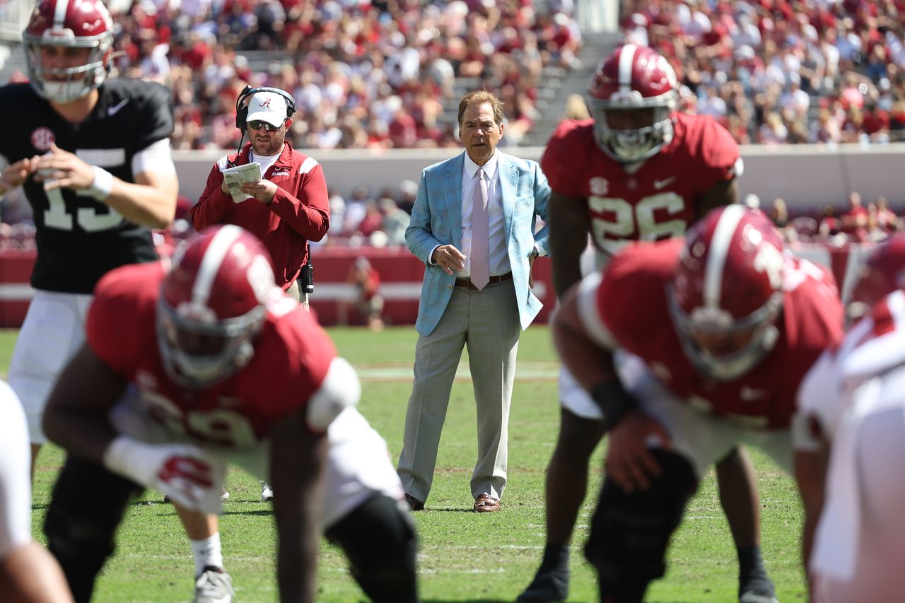 Goodman: Before challenging Georgia, Alabama’s Nick Saban has work to do