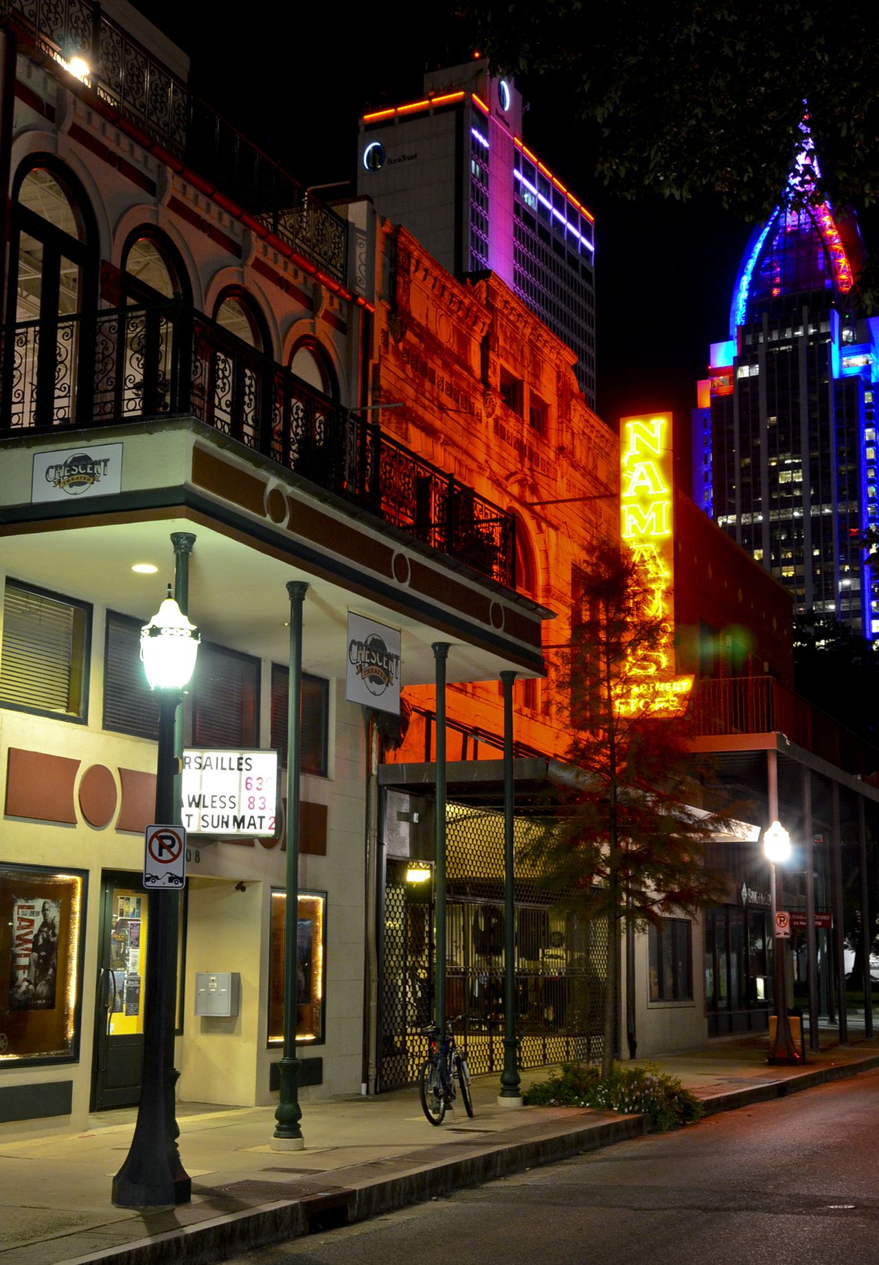 The Crescent Theater is seen in downtown Mobile on Sept. 11, 2012.