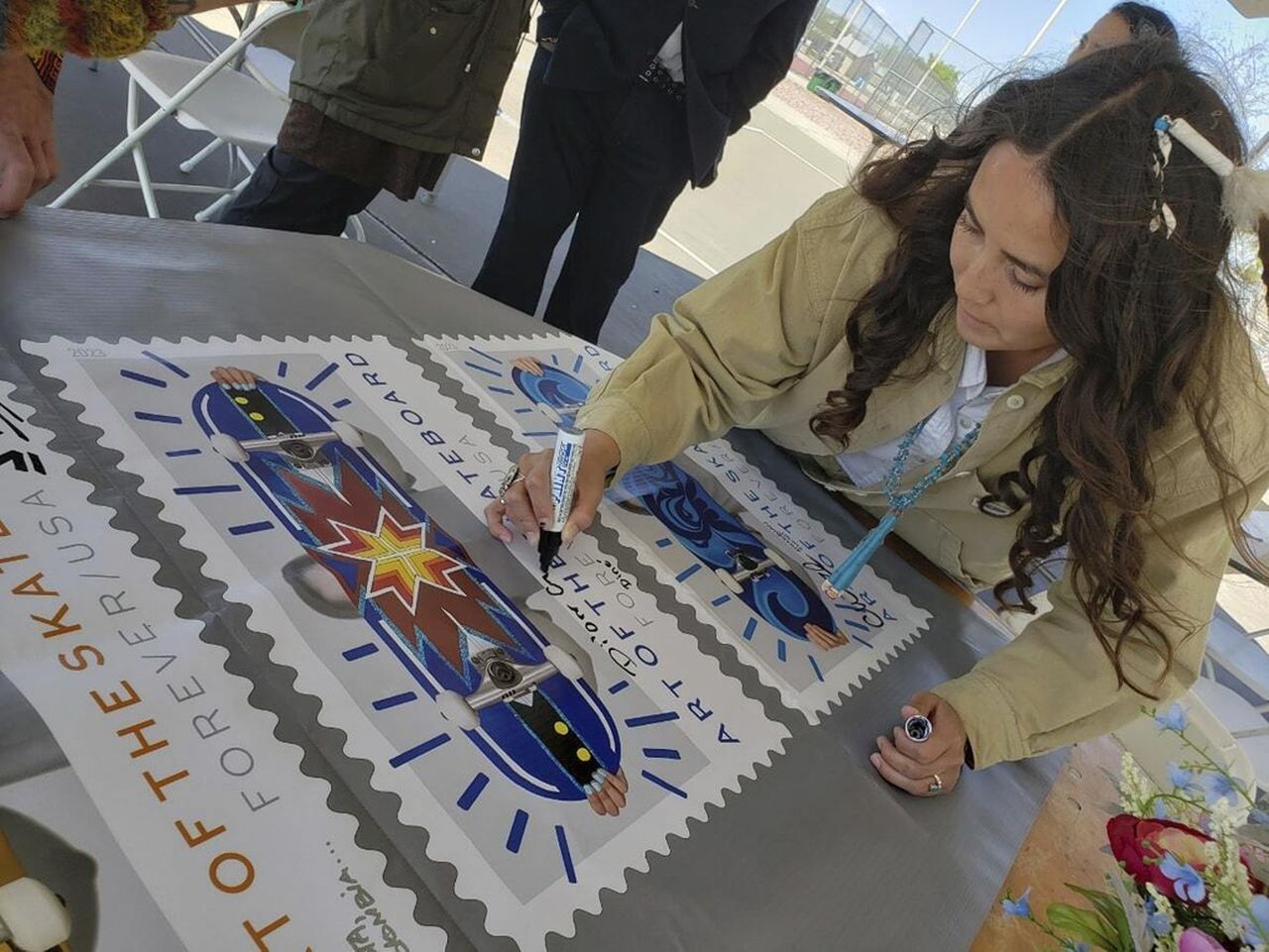 Indigenous artists help skateboarding earn stamp of approval