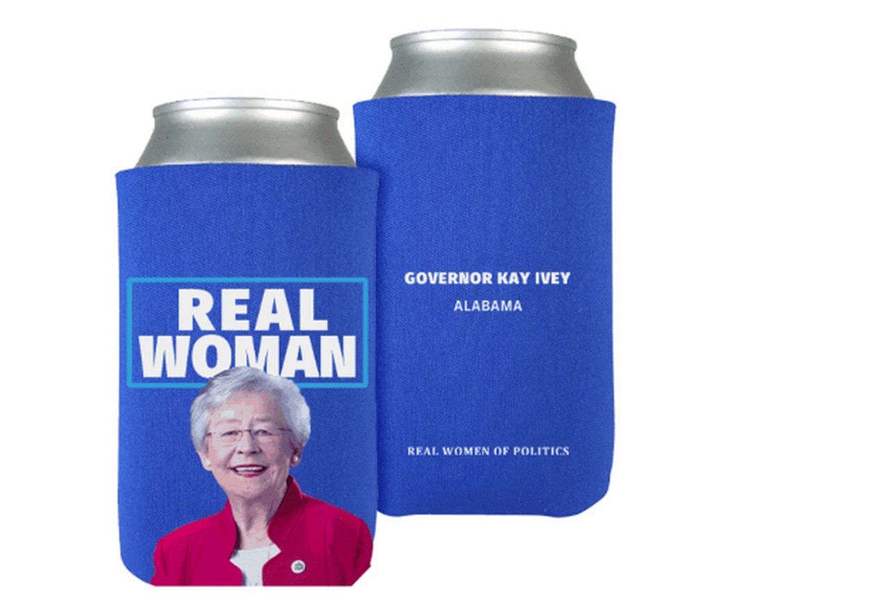 Kay Ivey hawking ‘real women’ koozies in dig of Bud Light, trans influencer Dylan Mulvaney