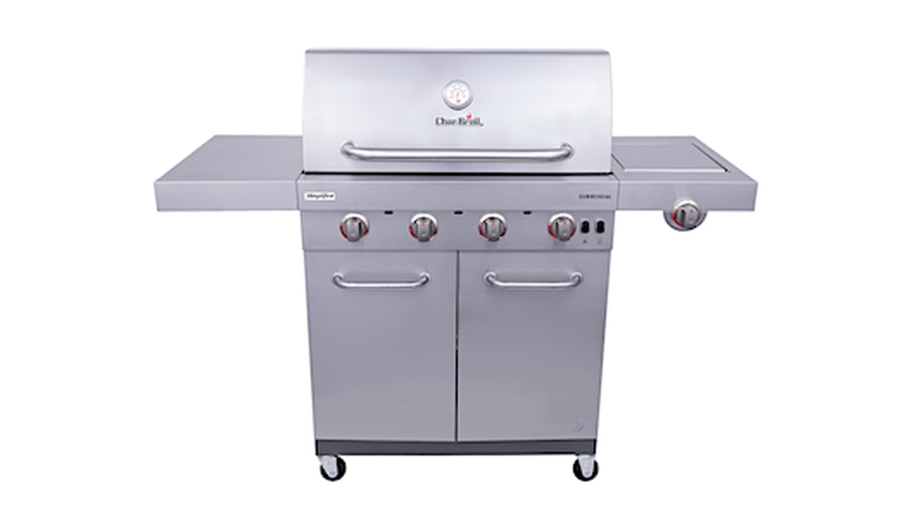 Char-Broil Amplifire Commercial Series Stainless Steel 4-Burner Gas Grill w/ Side Burner