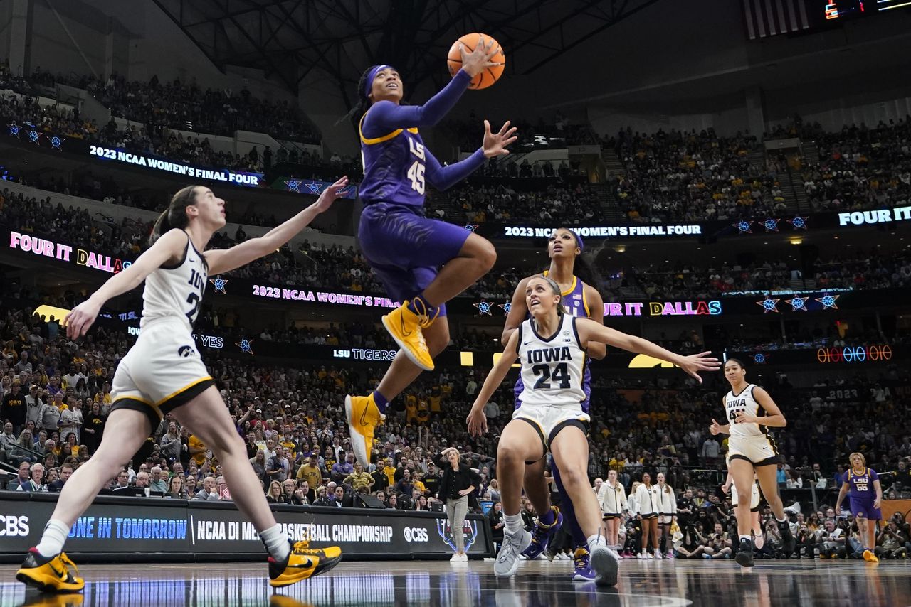 LSU tops Iowa, 102-85, to win 2023 NCAA Women’s Championship