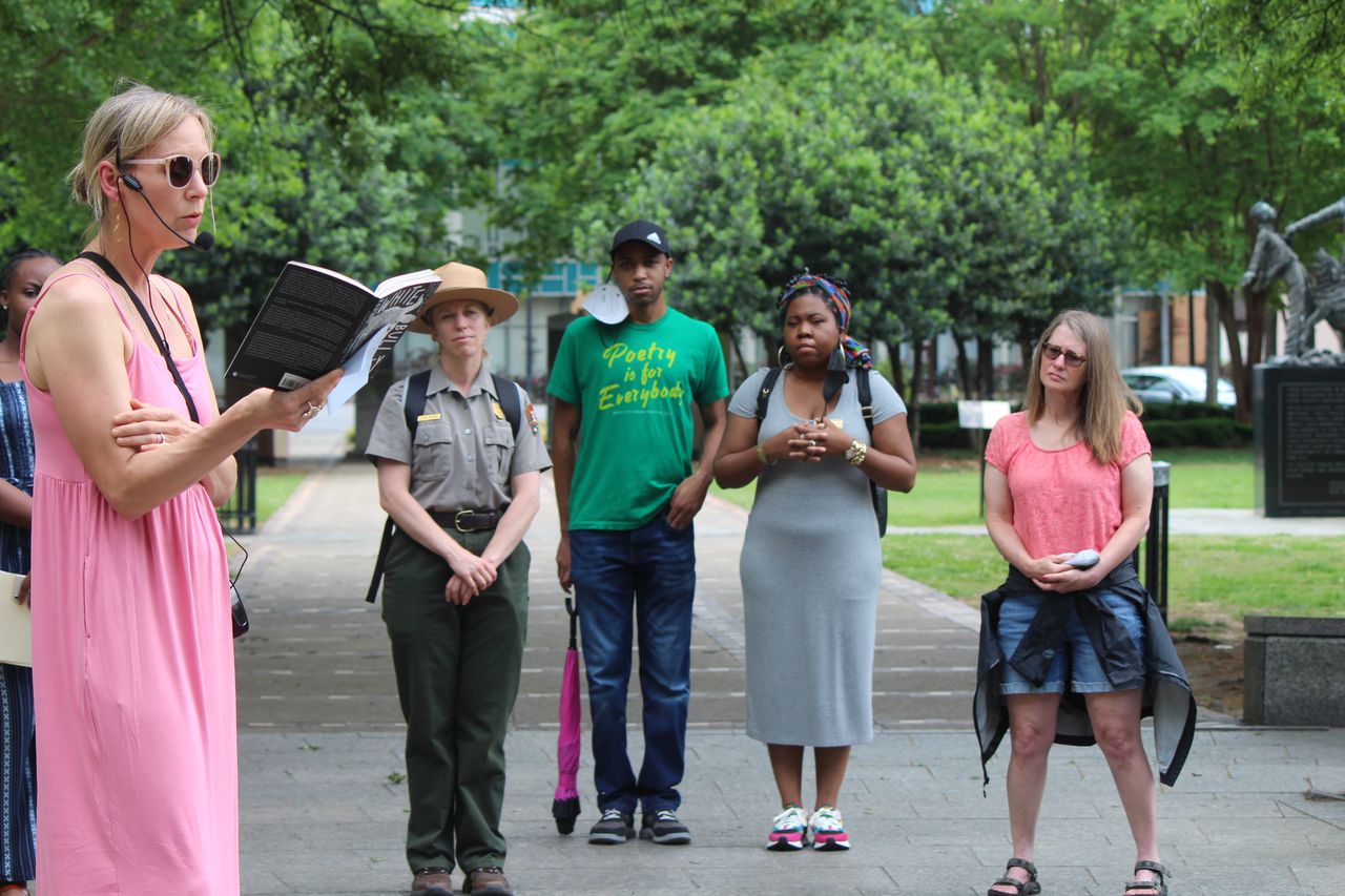 Ashley Jones at Poetry in the Park