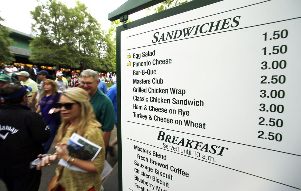 Masters concession food is super cheap: Here’s the full menu