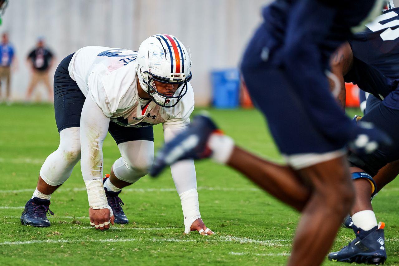 Mosiah Nasili-Kite one of Auburn's top spring risers as 'disruptive' presence