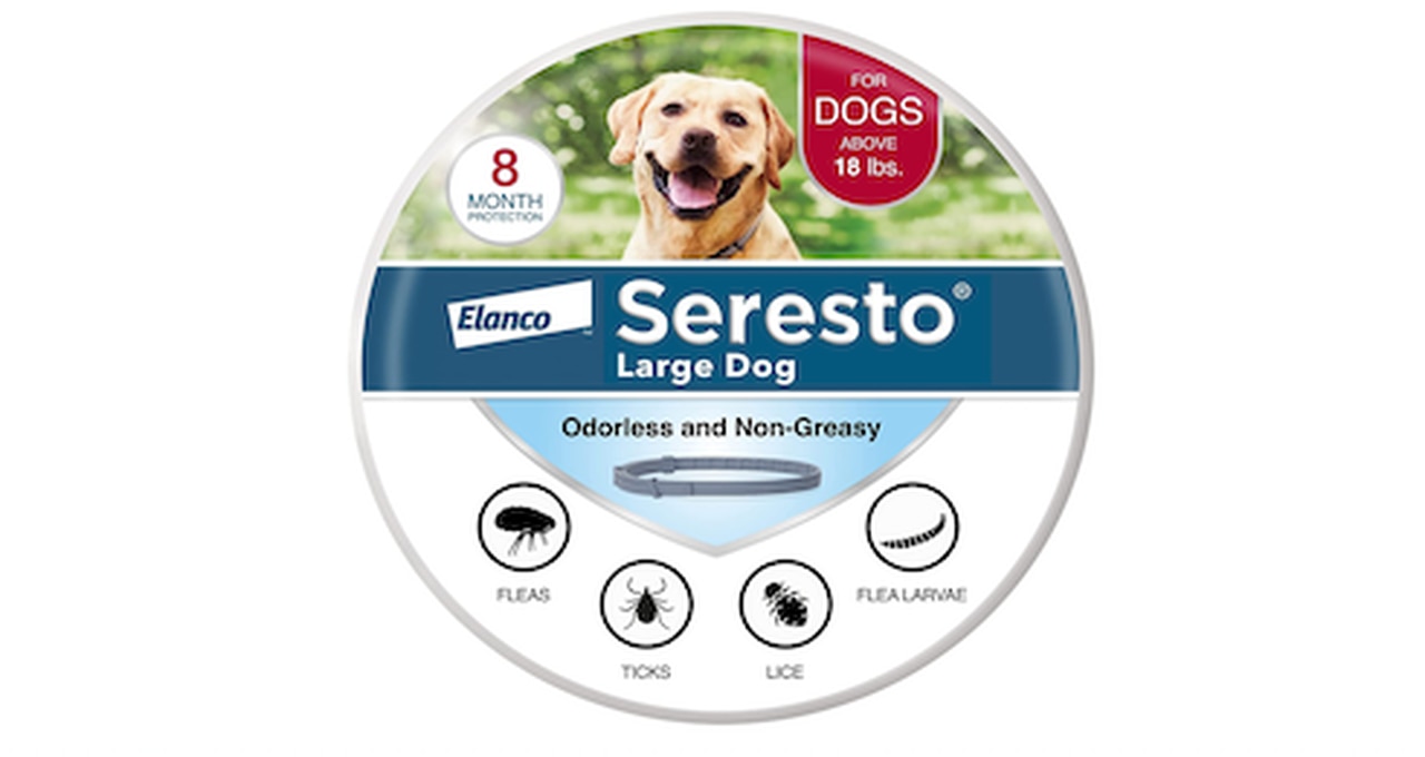 Seresto Large Dog Vet-Recommended Flea & Tick Treatment & Prevention Collar for Dogs