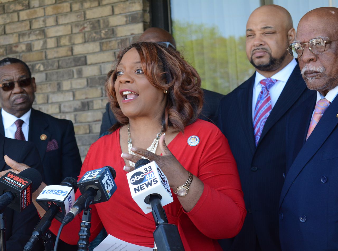 Sen. Merika Coleman, Democrats demand legislative action on guns