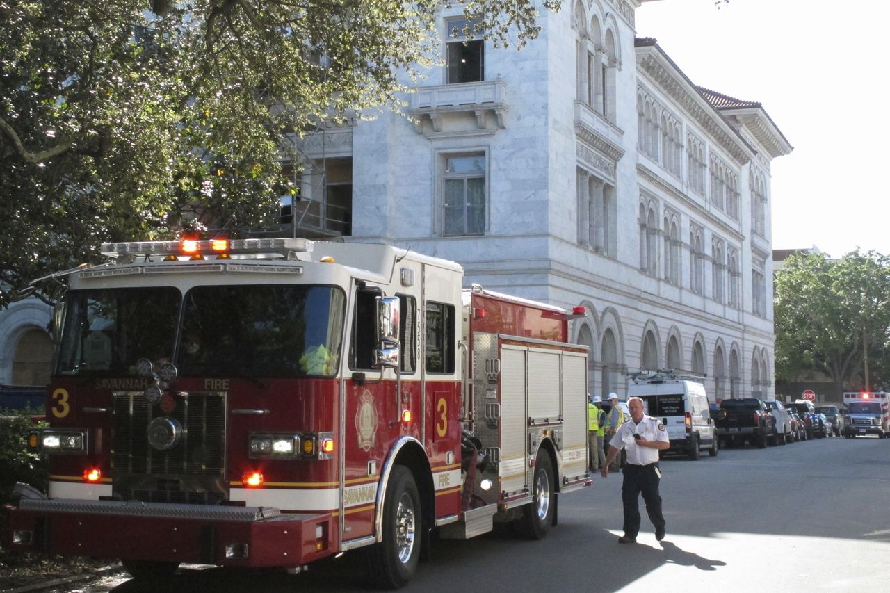 Savannah’s Tomochichi federal courthouse partially collapses, 3 construction workers hurt