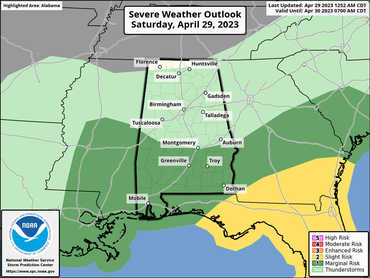 Severe storms, flooding possible today in south Alabama