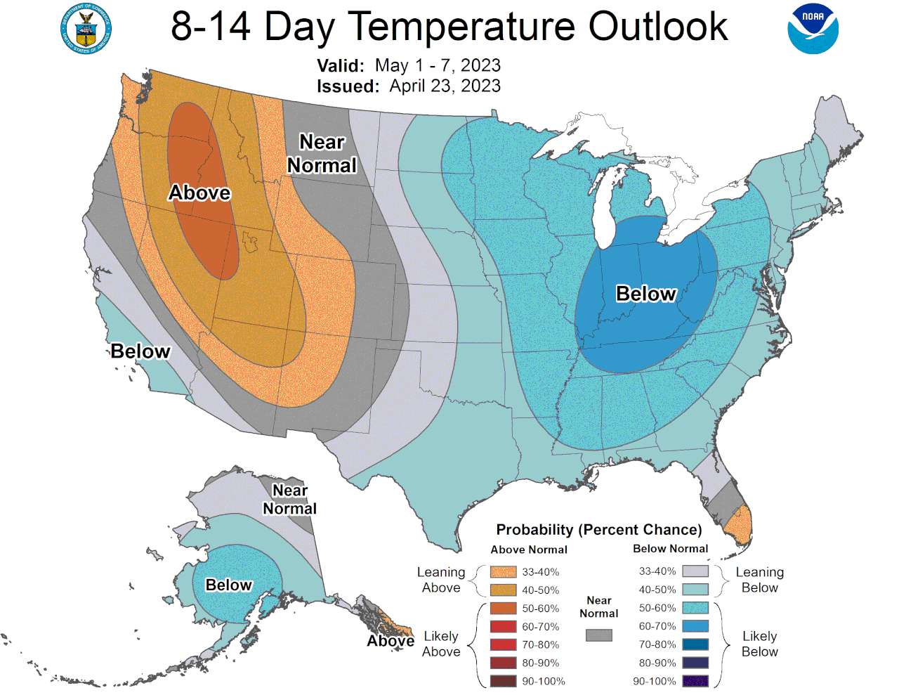 Spring chill: More below-average temperatures this week