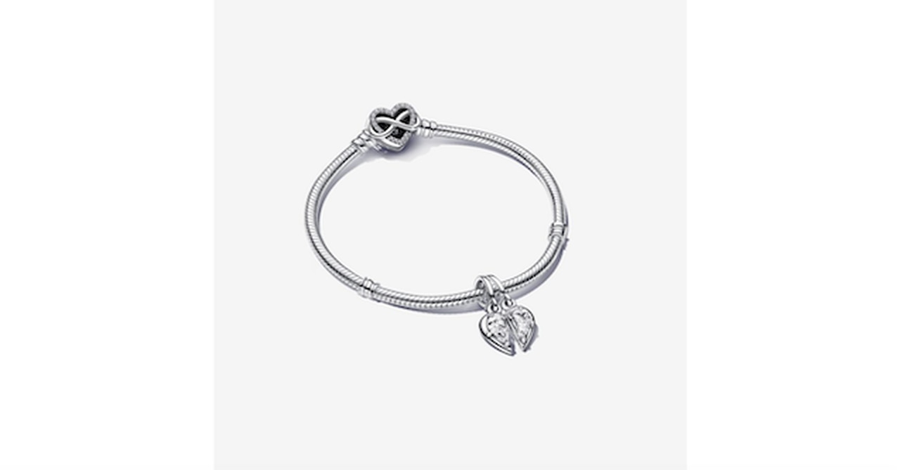 Splittable Mother and Daughter Charm Bracelet Set