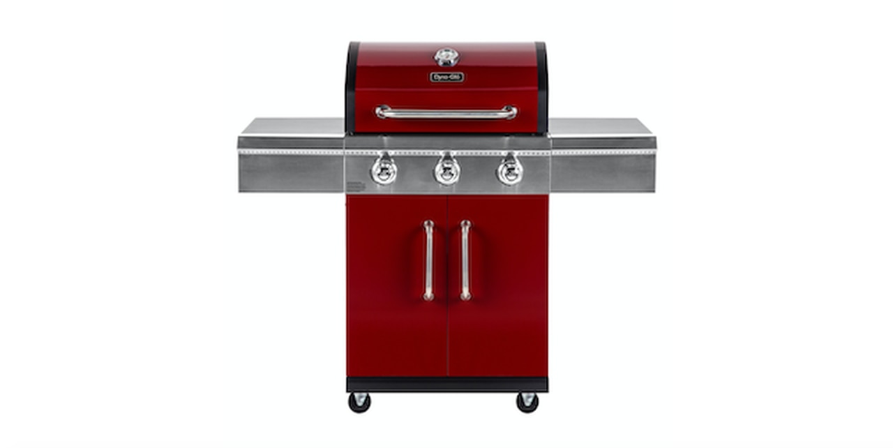 Dyna Glo 3 Burner Red Propane Gas Grill