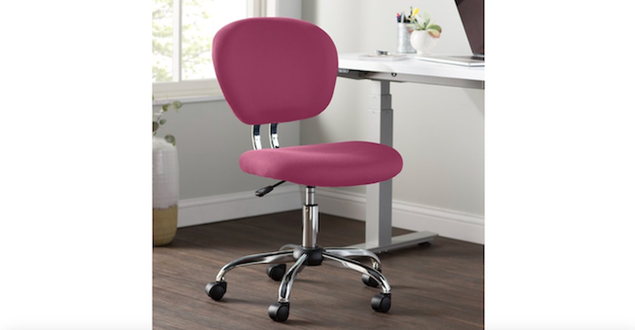 Wayfair Basics® Mid-Back Mesh Padded Swivel Task Office Chair with Chrome Base