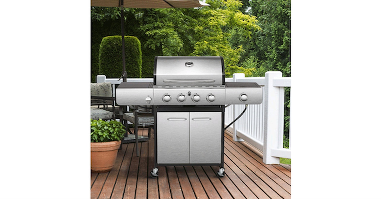 R.W.FLAME 4 - Burner Stainless Steel Gas Grill