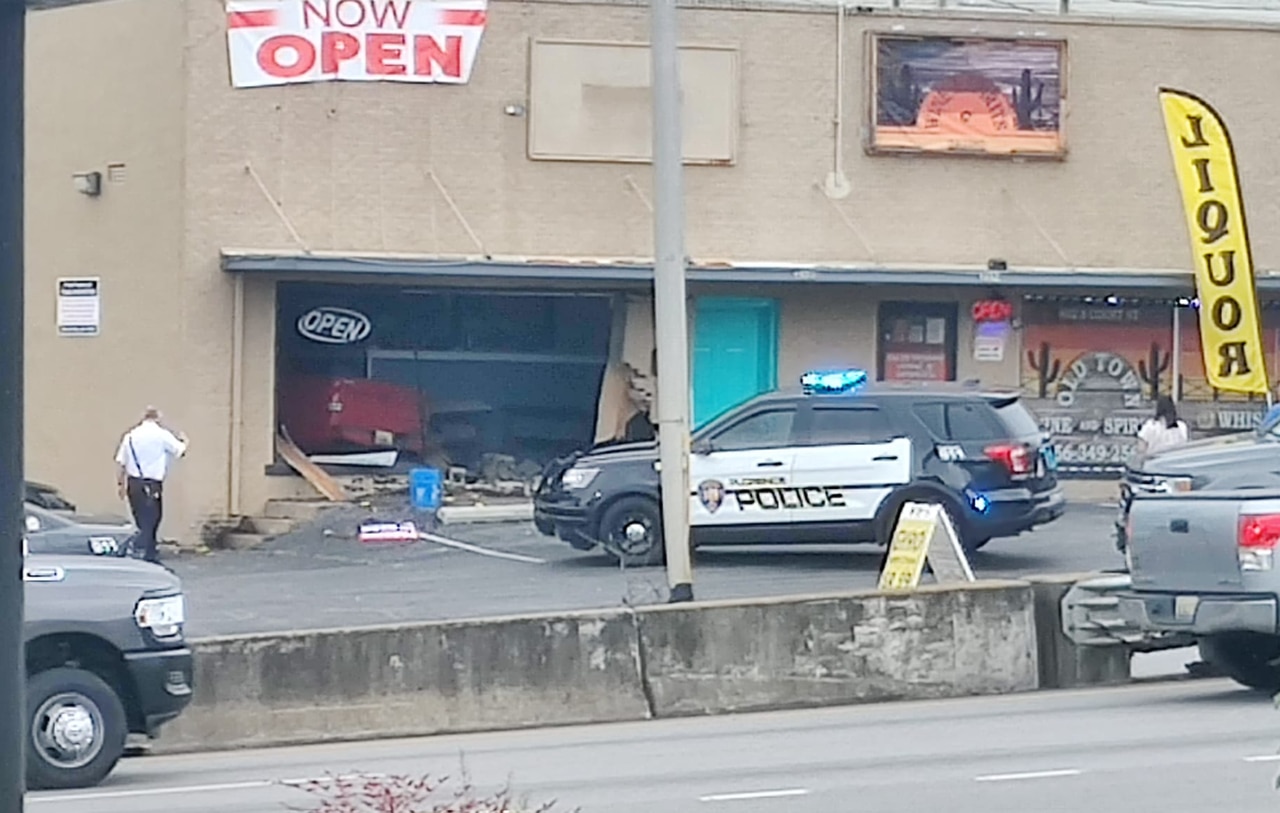 3 injured as truck runs into north Alabama deli