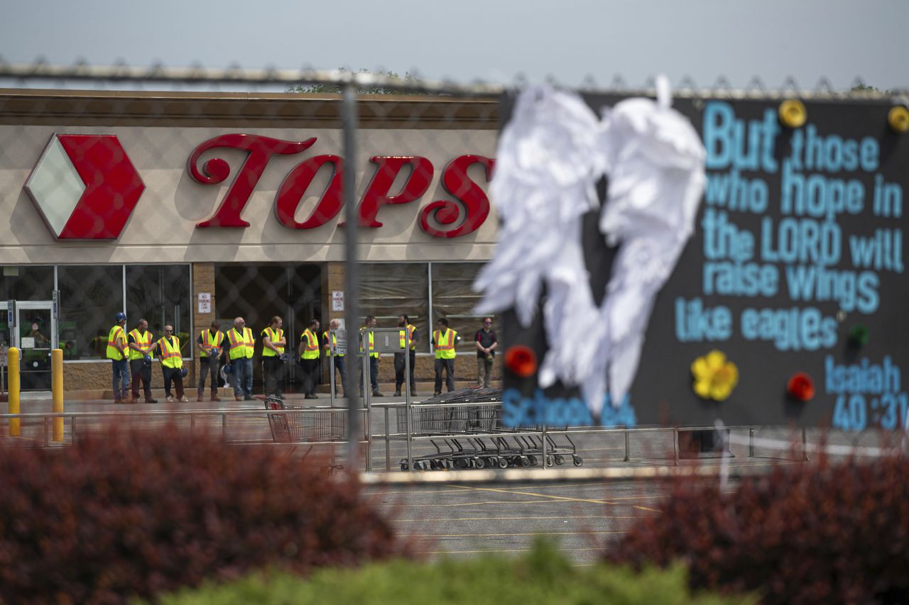 Bells toll for Buffalo supermarket mass shooting victims 1 year after massacre