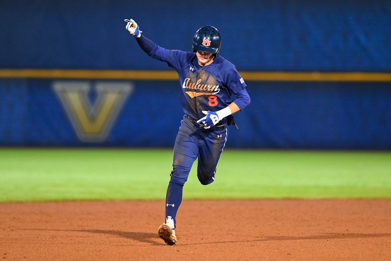 Bryson Ware breaks Auburn single-season home run record at SEC Tournament vs. Alabama